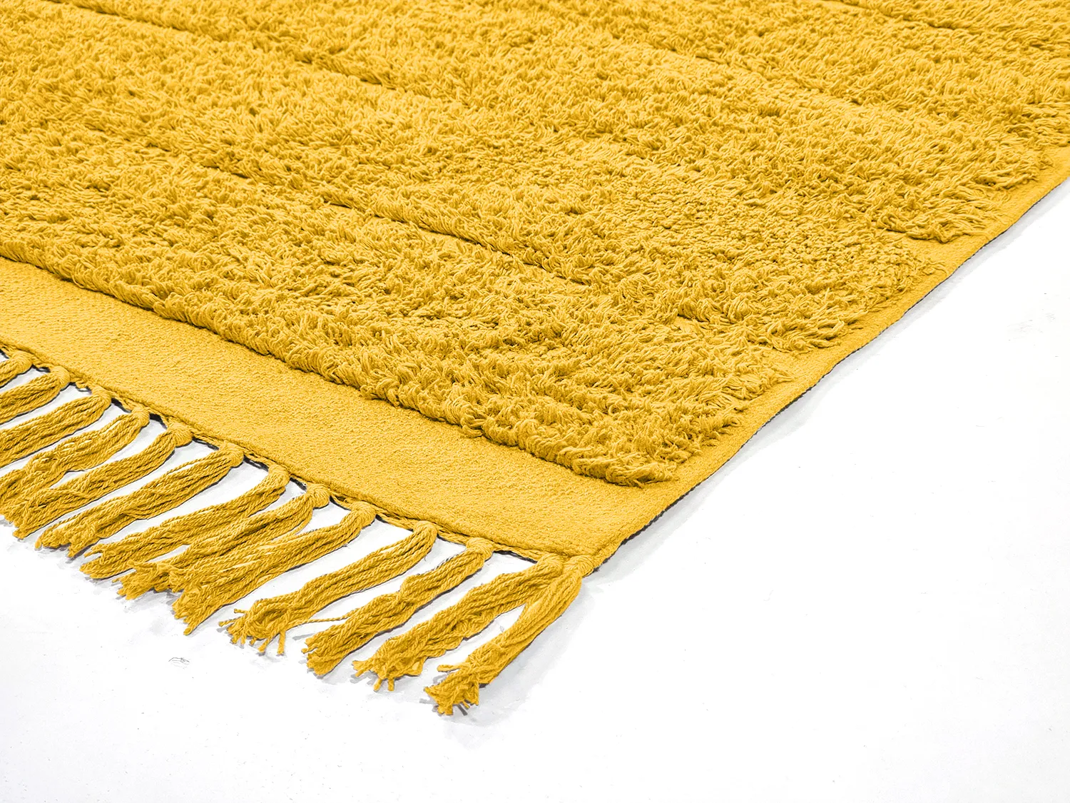 Shaggy rugs - Willow Natural Cotton Shaggy (yellow)
