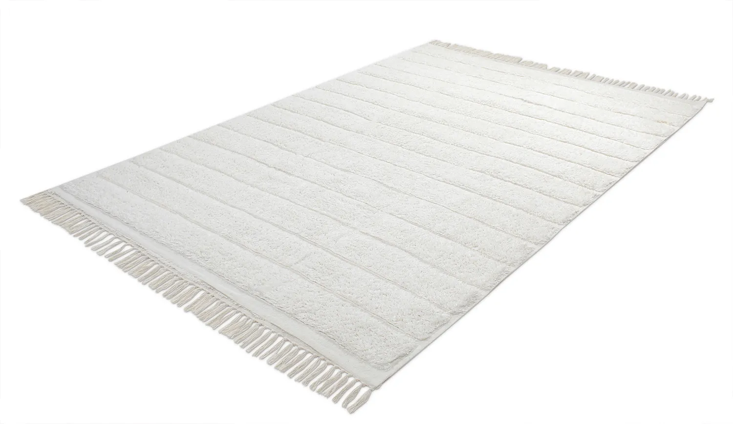 Shaggy rugs - Willow Natural Cotton Shaggy (offwhite)