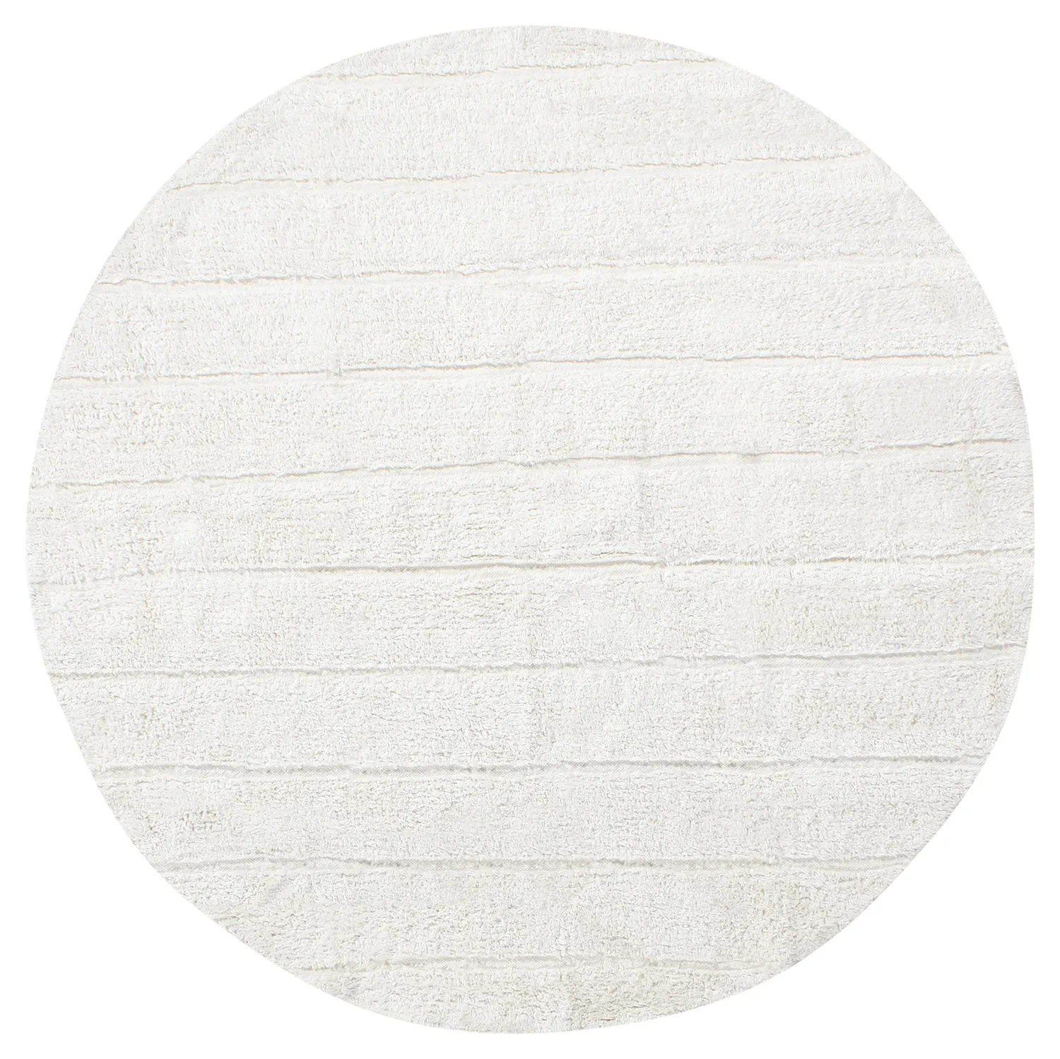 Round rug - Willow Natural Cotton Shaggy (offwhite)