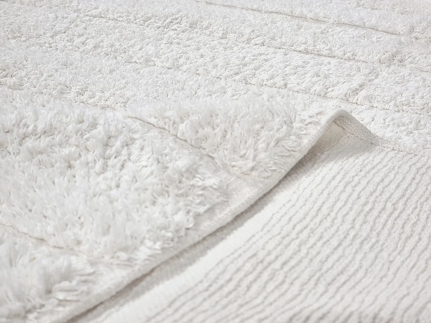 Round rug - Willow Natural Cotton Shaggy (offwhite)