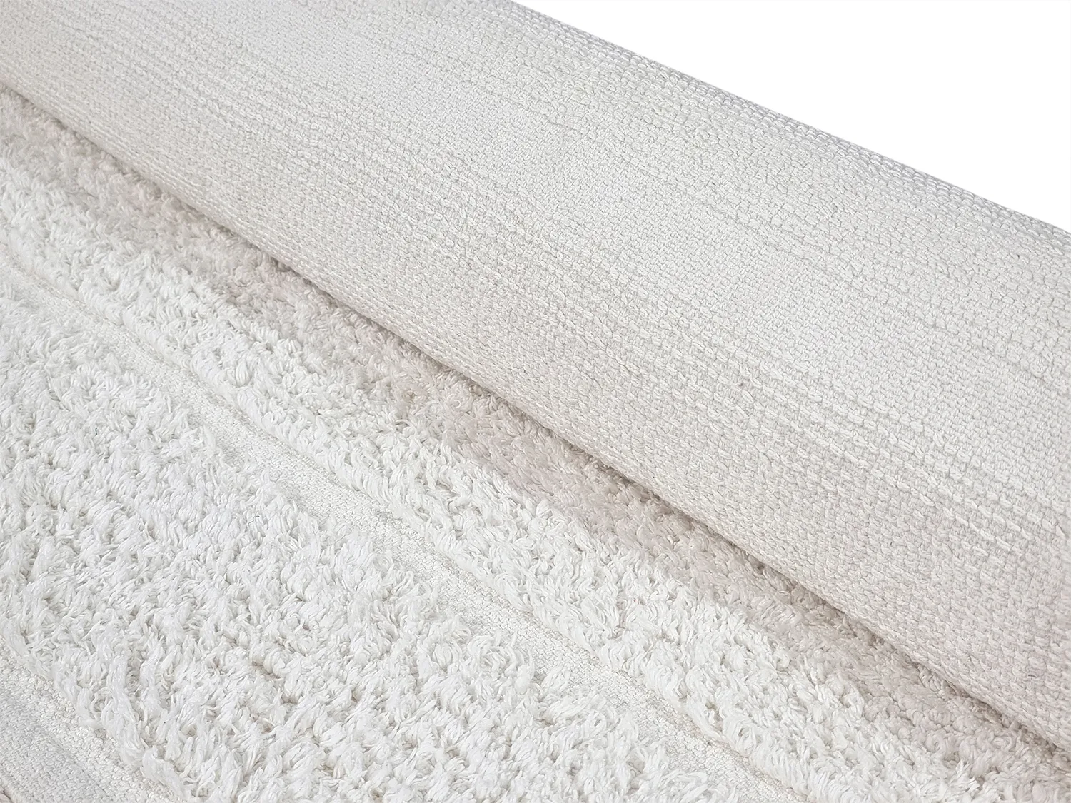 Round rug - Willow Natural Cotton Shaggy (offwhite)
