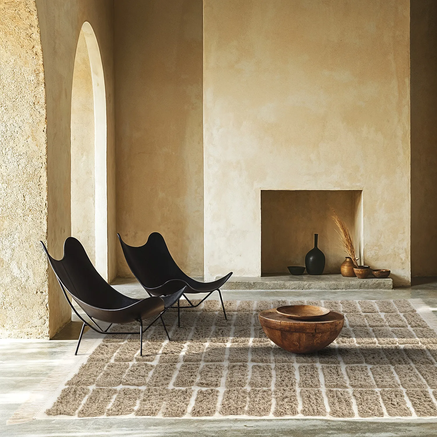 Shaggy rugs - Zola Natural Cotton Shaggy (beige)