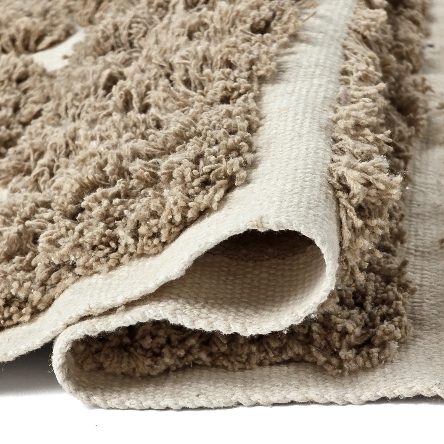 Shaggy rugs - Zola Natural Cotton Shaggy (beige)