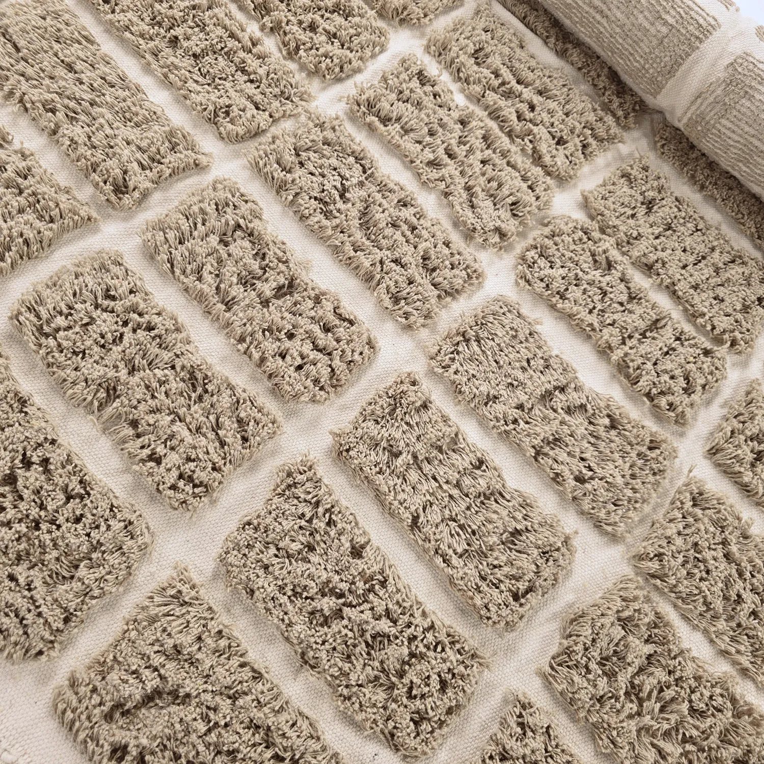 Shaggy rugs - Zola Natural Cotton Shaggy (beige)