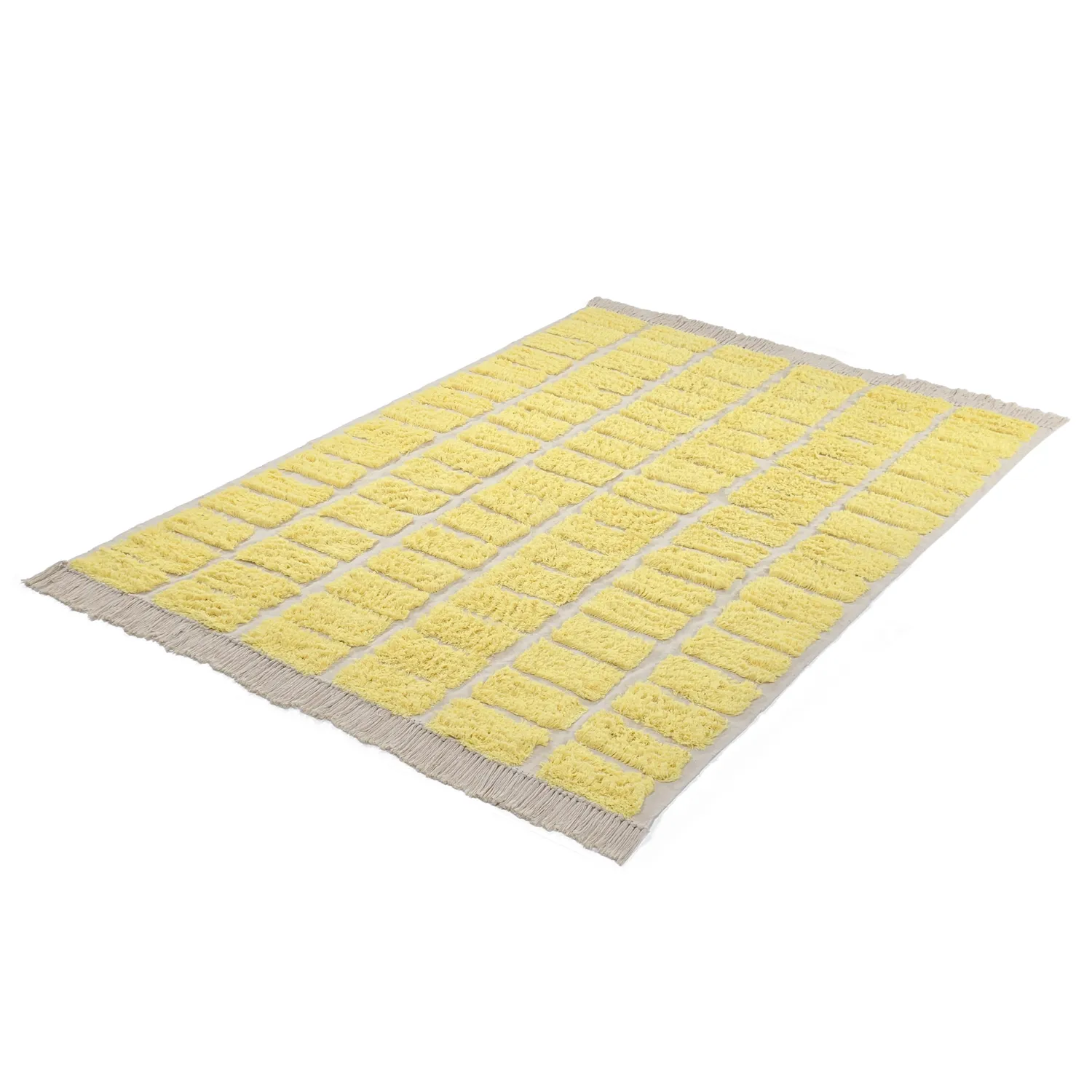 Shaggy rugs - Zola Natural Cotton Shaggy (yellow)