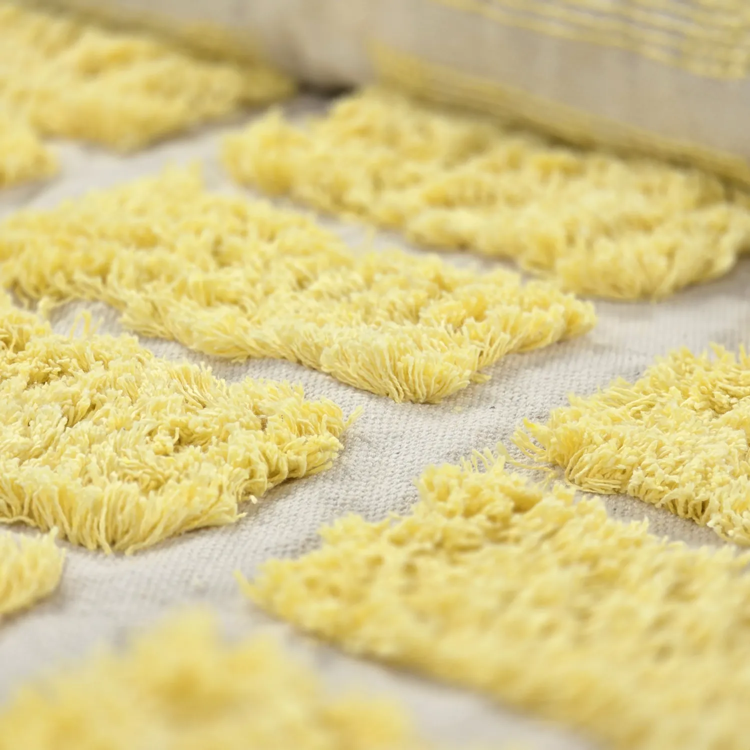 Shaggy rugs - Zola Natural Cotton Shaggy (yellow)