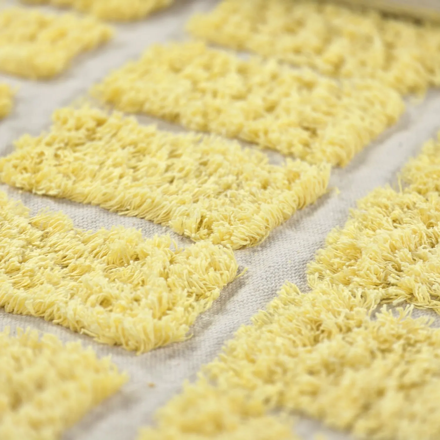 Shaggy rugs - Zola Natural Cotton Shaggy (yellow)