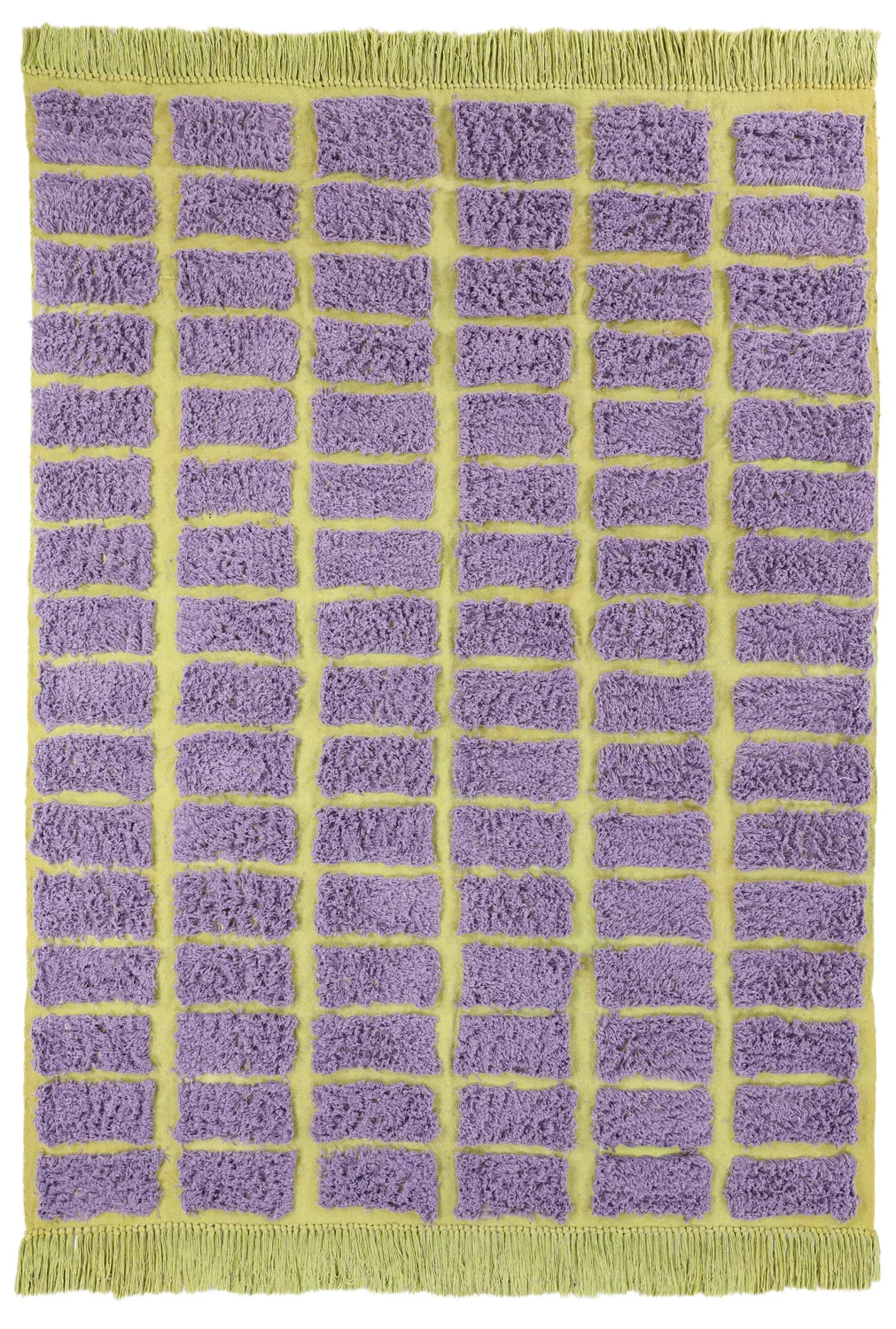 Shaggy rugs - Zola Natural Cotton Shaggy (purple)