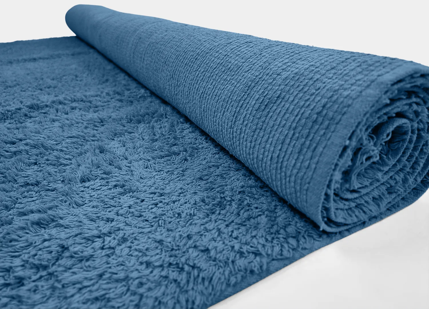 Shaggy rugs - Alba Natural Cotton Shaggy (blue)