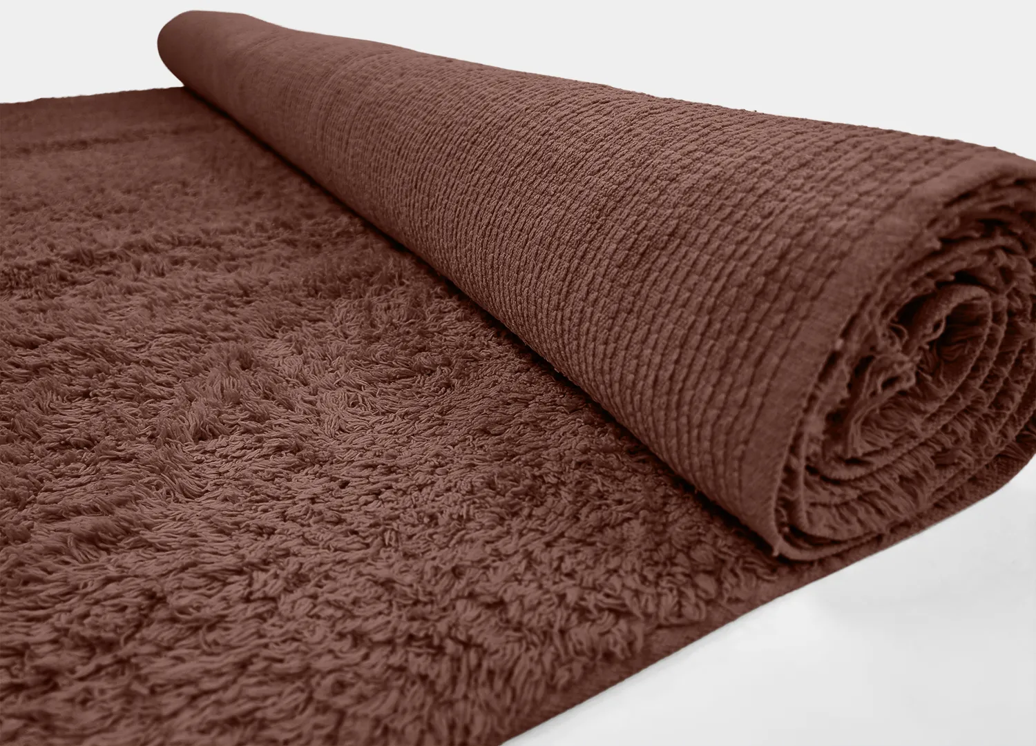 Shaggy rugs - Alba Natural Cotton Shaggy (brown)