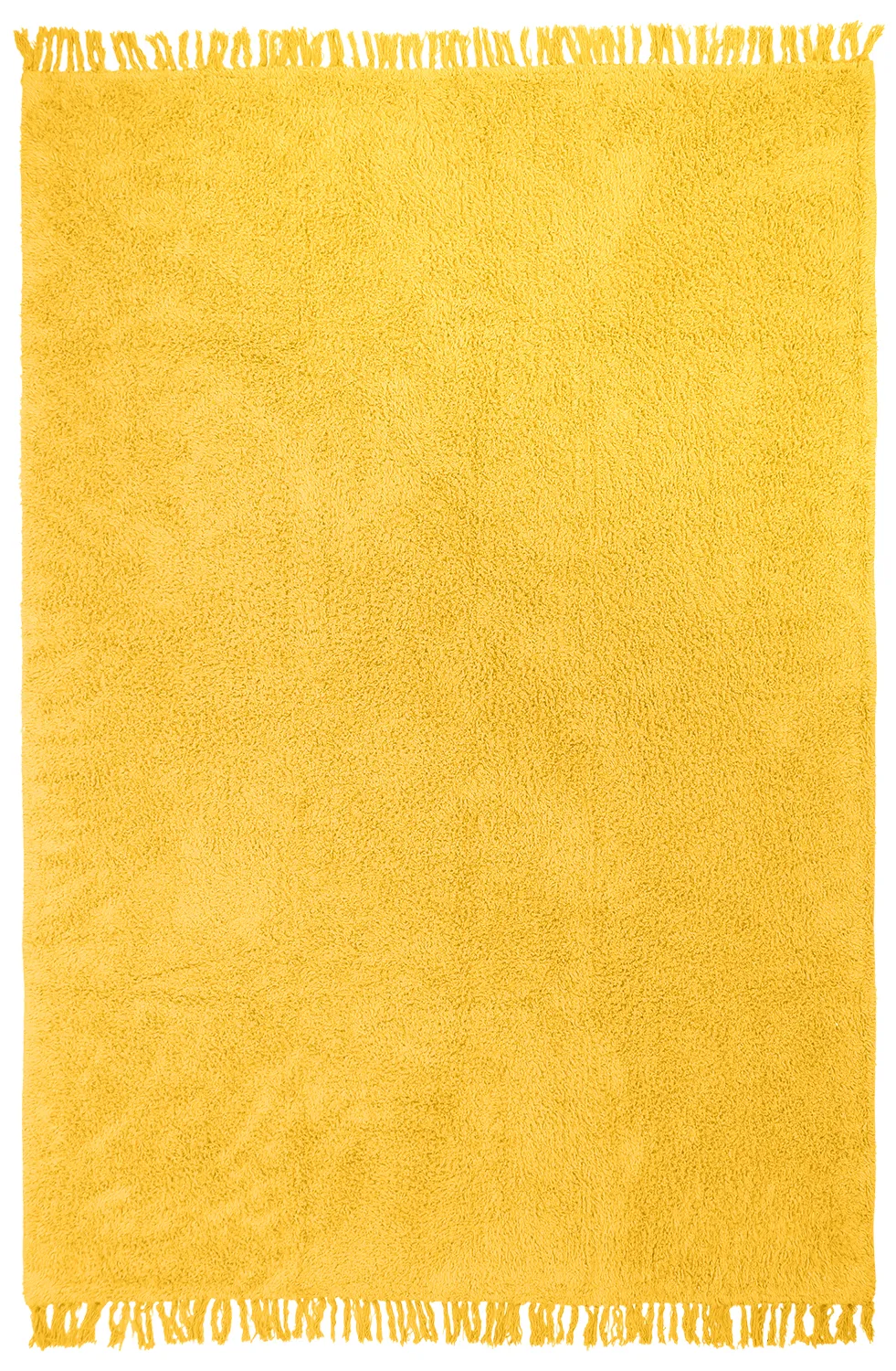 Shaggy rugs - Alba Natural Cotton Shaggy (yellow)