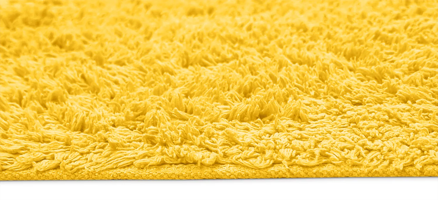 Shaggy rugs - Alba Natural Cotton Shaggy (yellow)