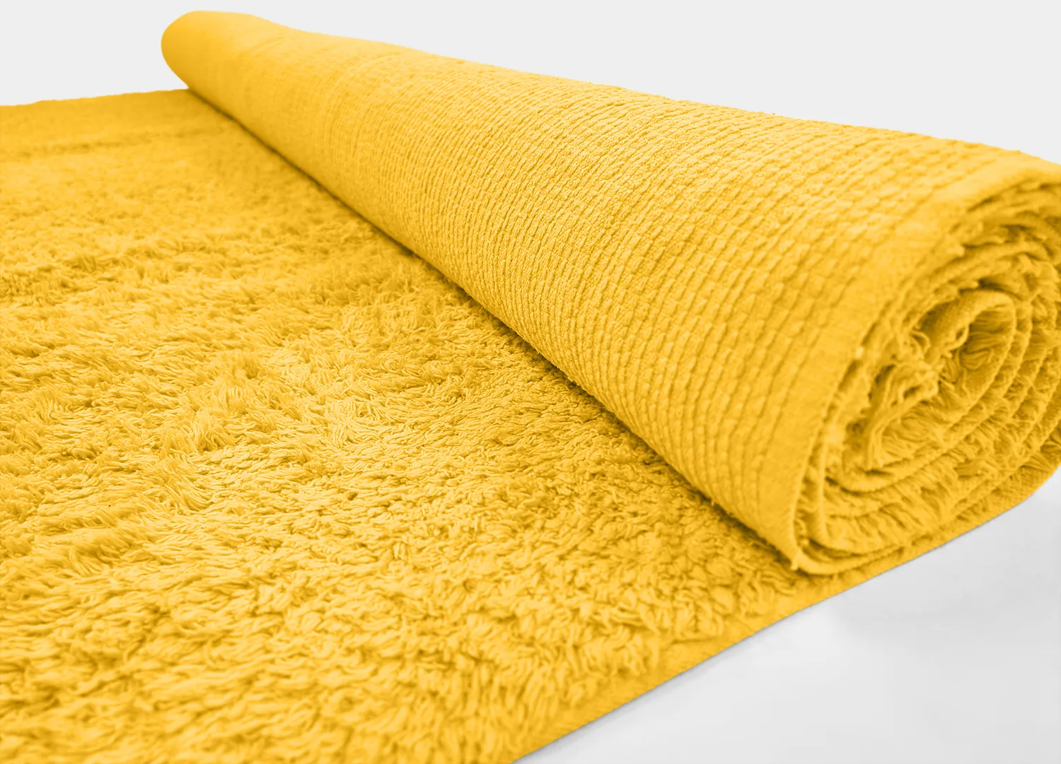 Shaggy rugs - Alba Natural Cotton Shaggy (yellow)
