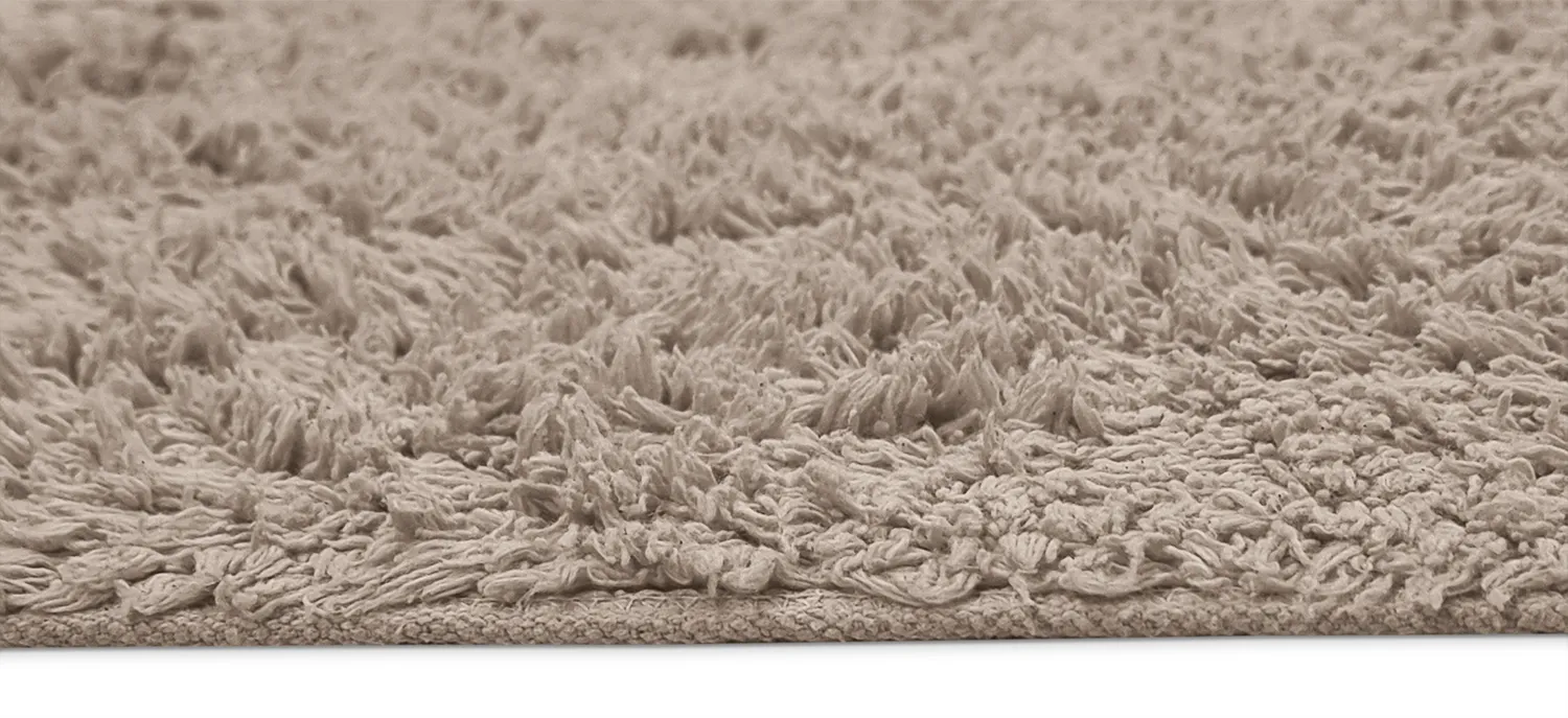 Shaggy rugs - Alba Natural Cotton Shaggy (taupe)