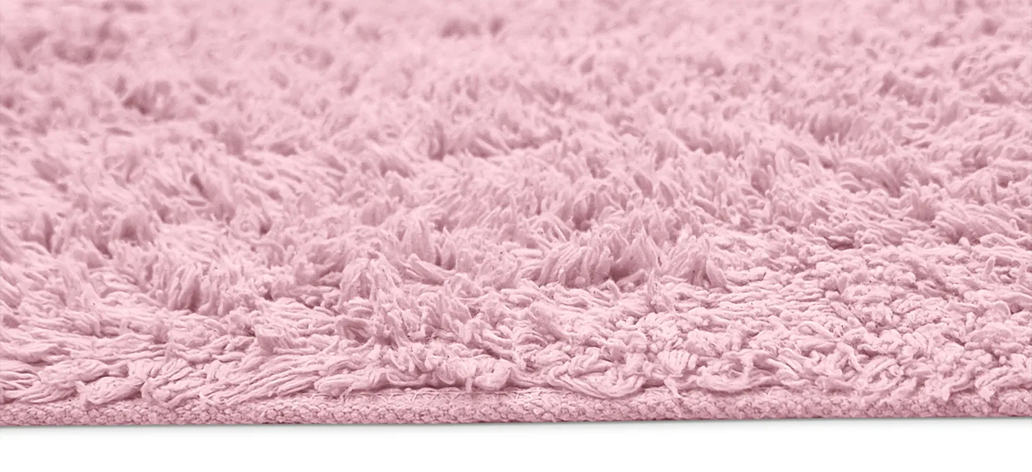 Shaggy rugs - Alba Natural Cotton Shaggy (light pink)