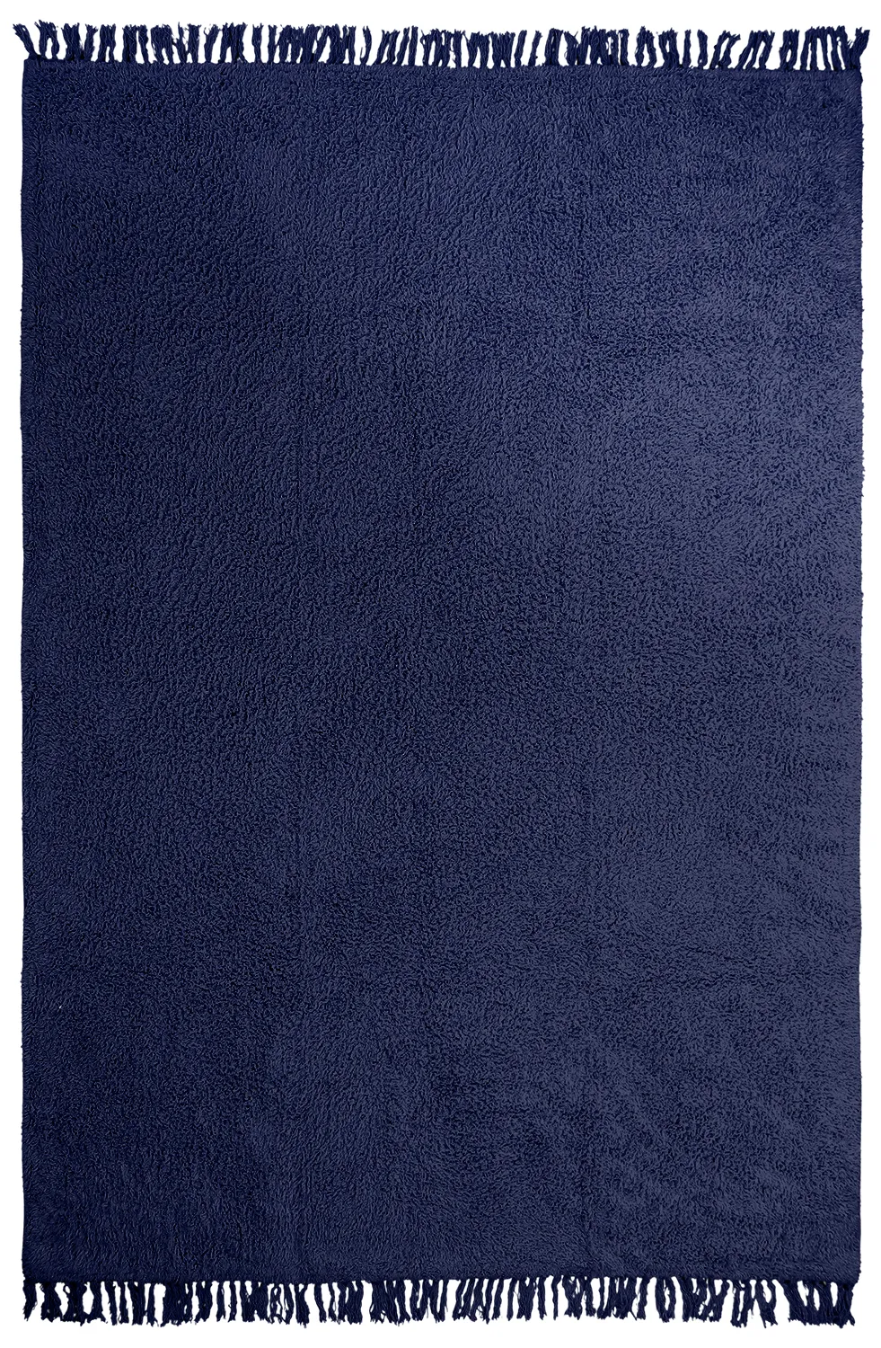 Shaggy rugs - Alba Natural Cotton Shaggy (dark blue)