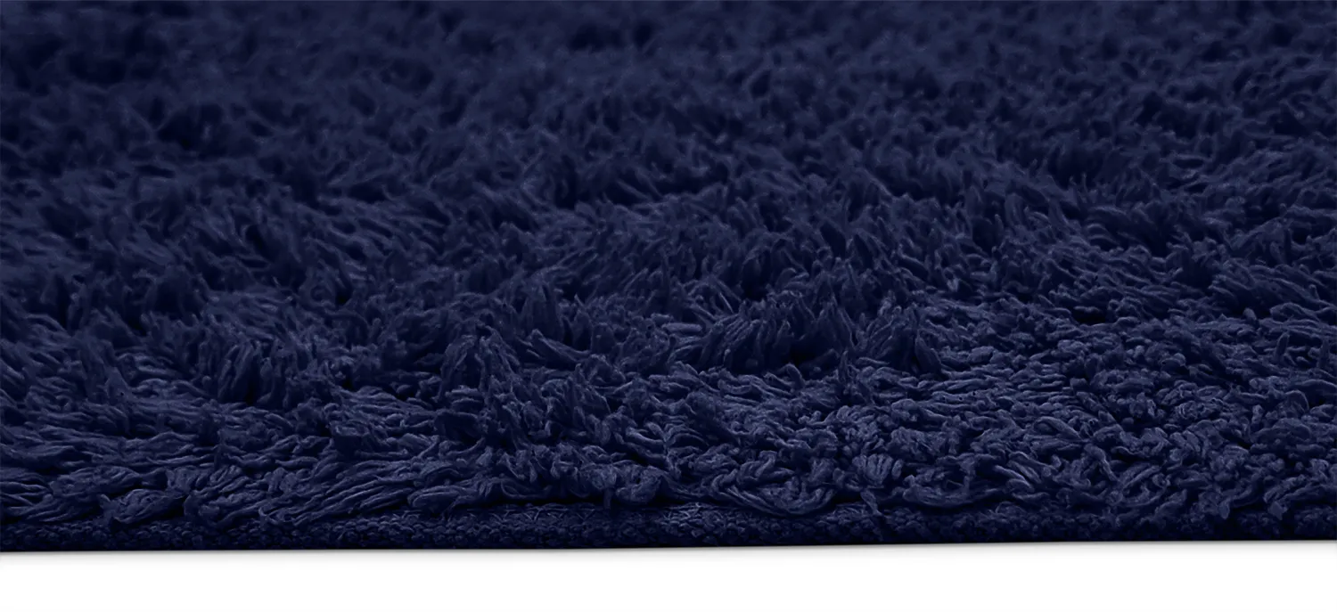 Shaggy rugs - Alba Natural Cotton Shaggy (dark blue)