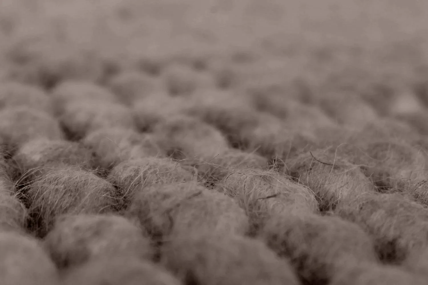 Round rug - Avafors Wool Bubble (brown)