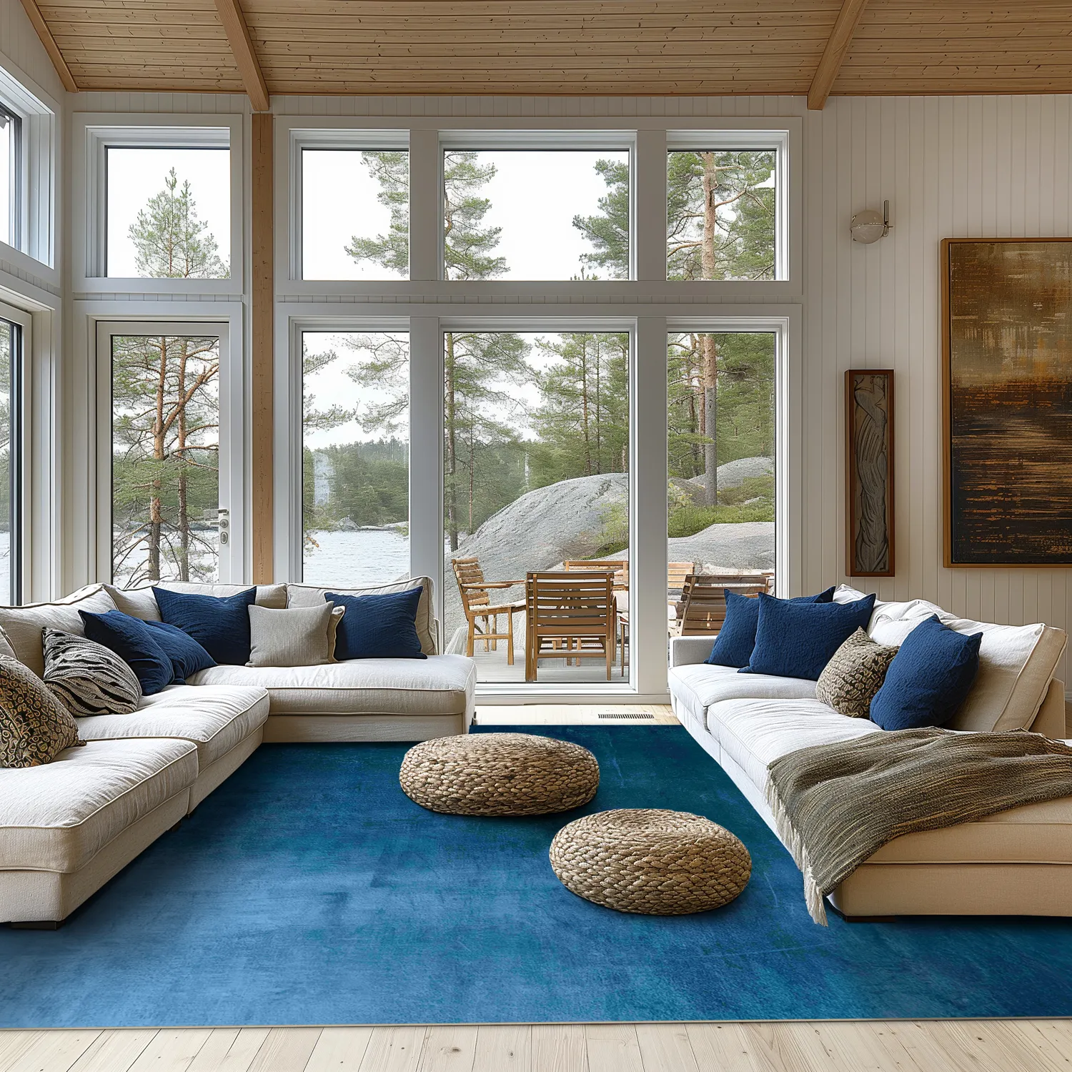 Wilton rug - Artena (dark blue)