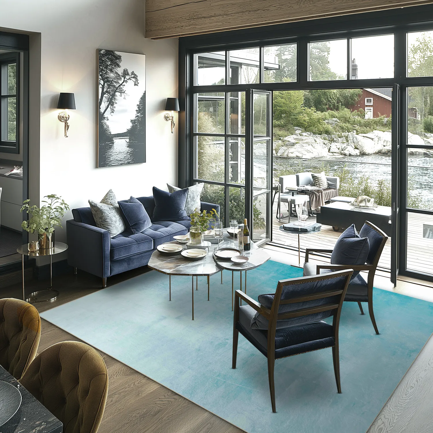 Wilton rug - Artena (light blue)