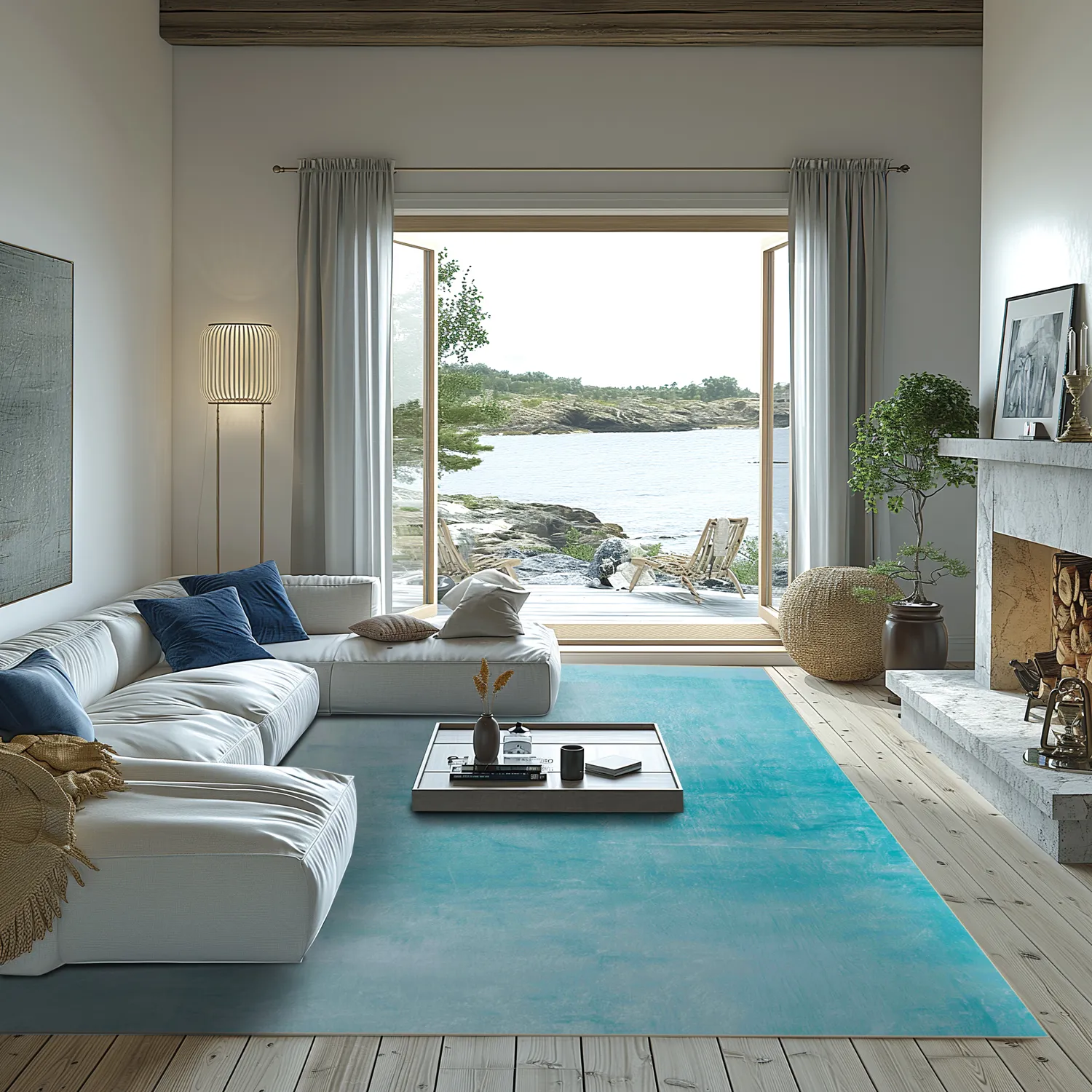 Wilton rug - Artena (light blue)