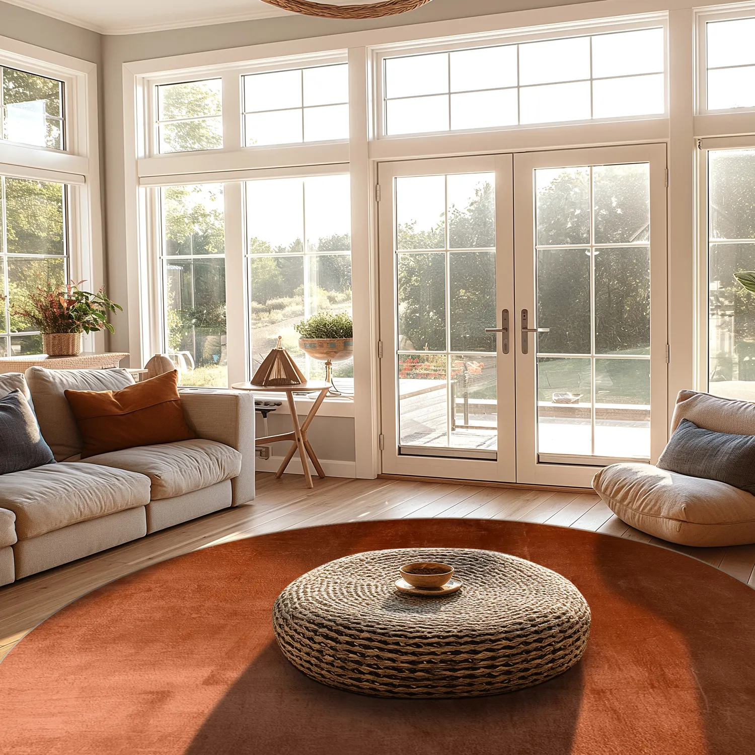 Round rug - Artena (terracotta)