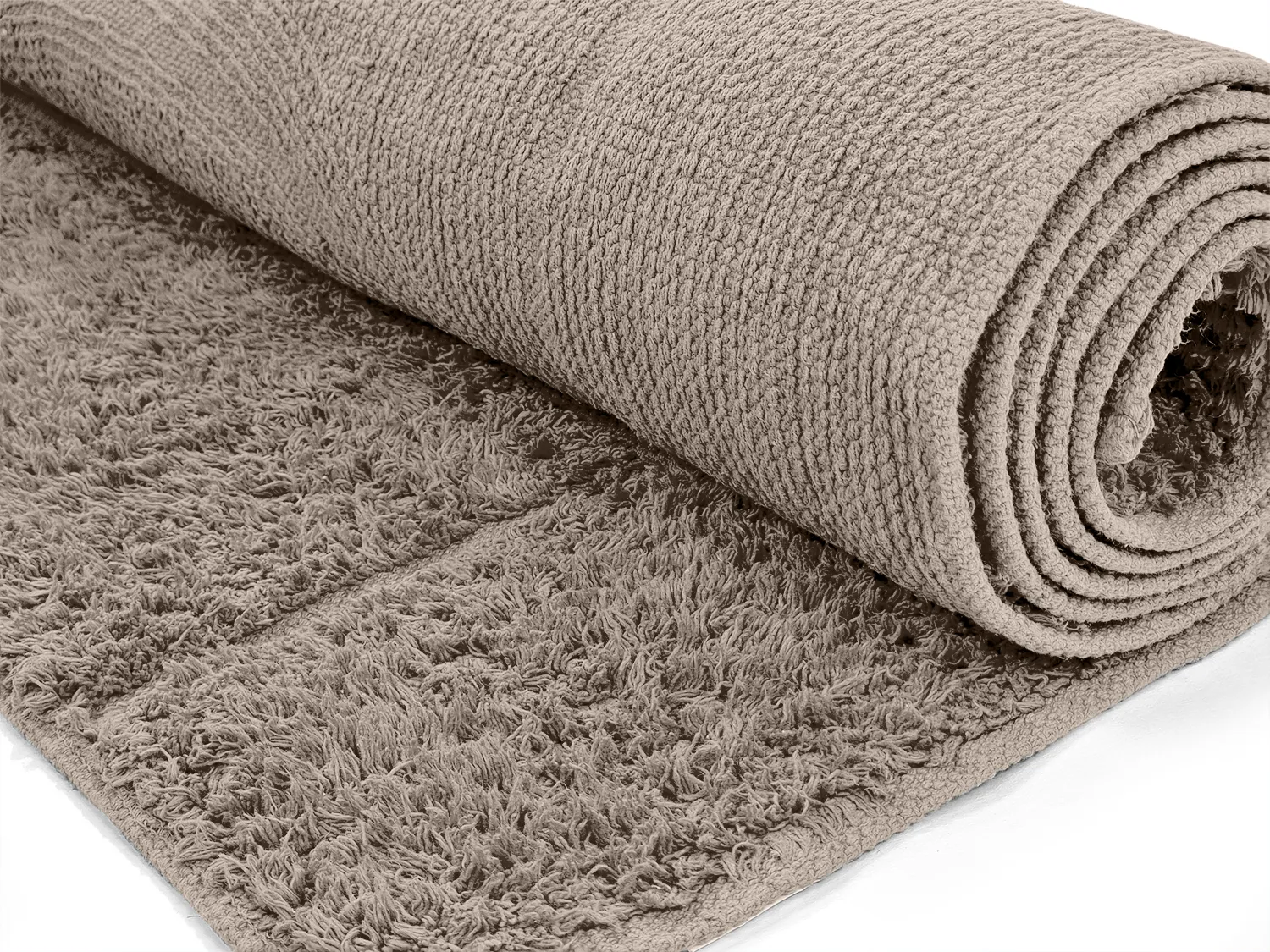 Shaggy rugs - Cremona Natural Cotton Shaggy (taupe)