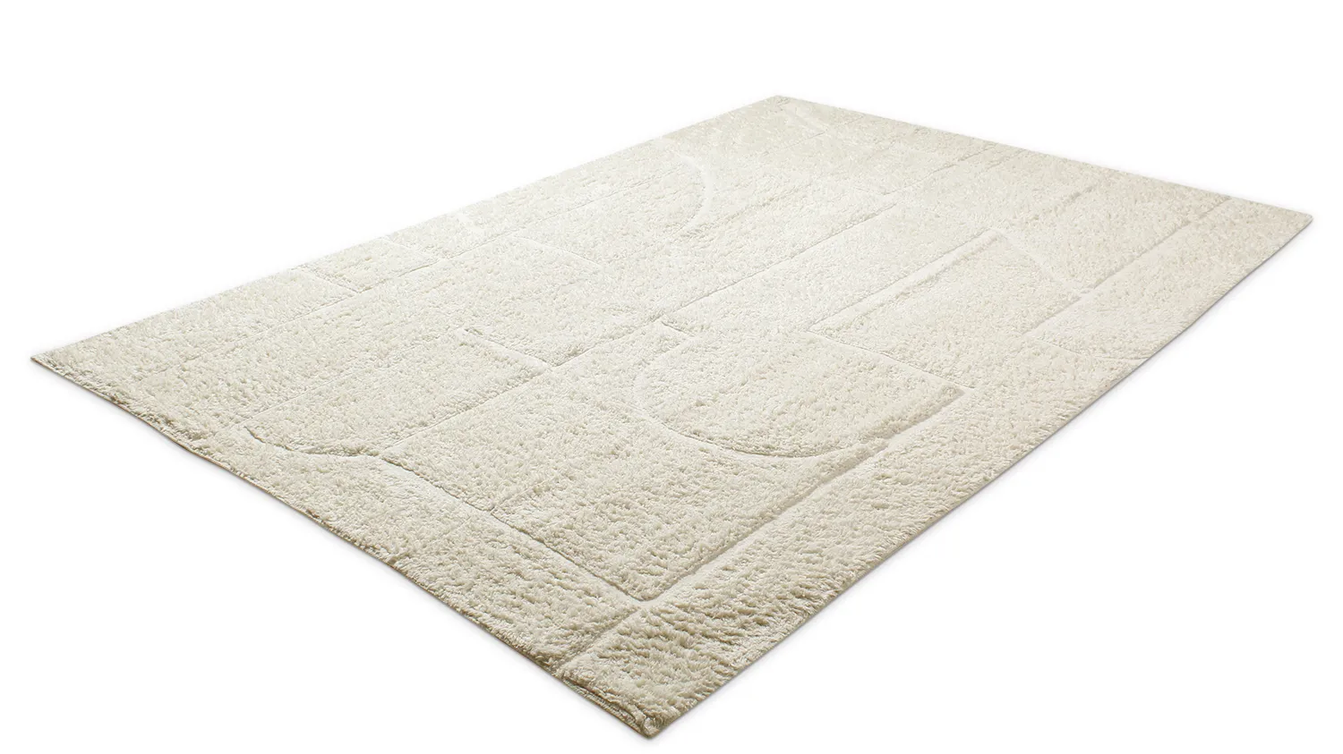 Shaggy rugs - Cremona Natural Cotton Shaggy (offwhite)