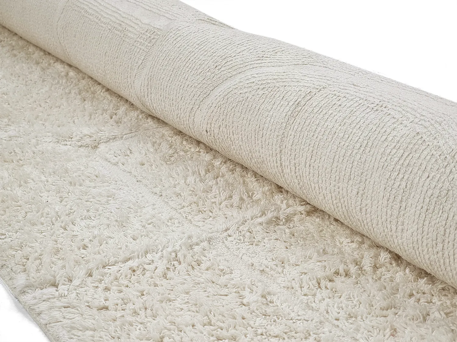 Shaggy rugs - Cremona Natural Cotton Shaggy (offwhite)