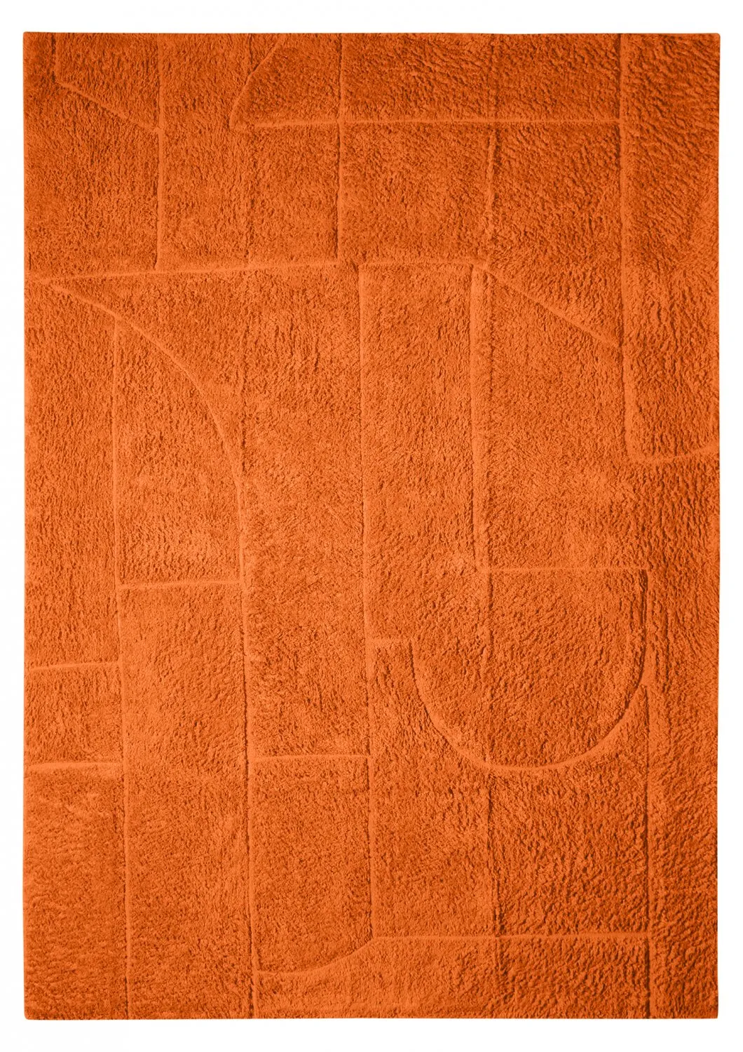 Shaggy rugs - Cremona Natural Cotton Shaggy (orange)