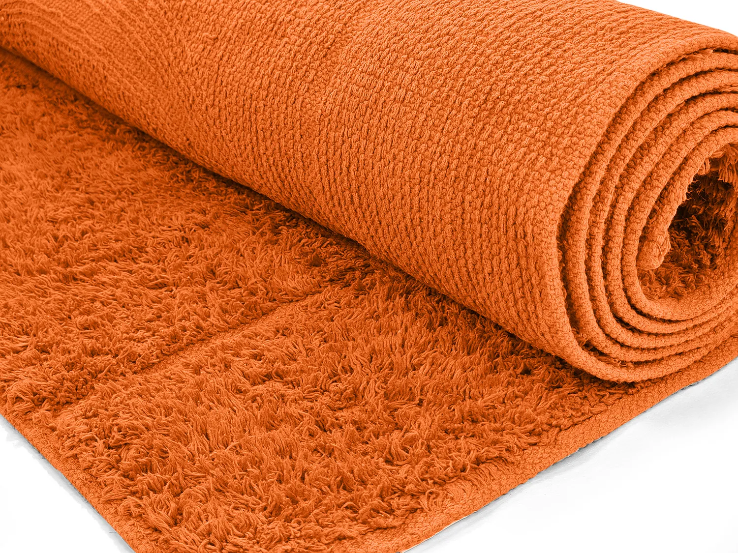 Shaggy rugs - Cremona Natural Cotton Shaggy (orange)
