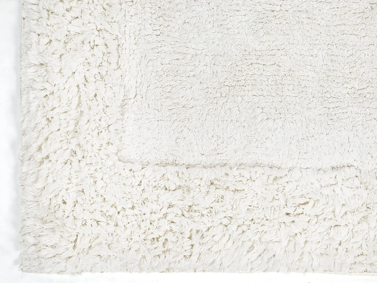 Shaggy rugs - Ebba Natural Cotton Shaggy (offwhite)