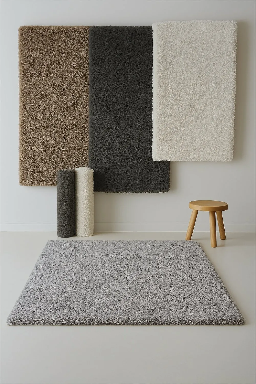 Shaggy rugs - Antuco (light grey)