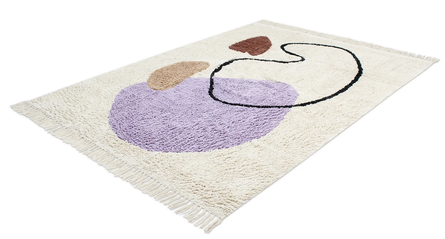 Shaggy rugs - Londa Natural Cotton Shaggy (multi)