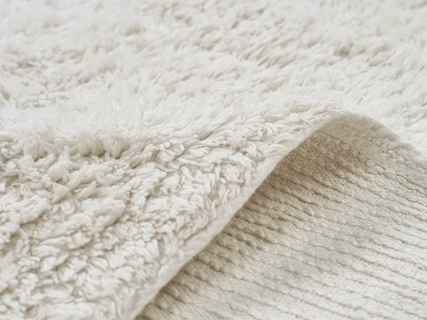 Shaggy rugs - Sion Natural Cotton Shaggy (offwhite)