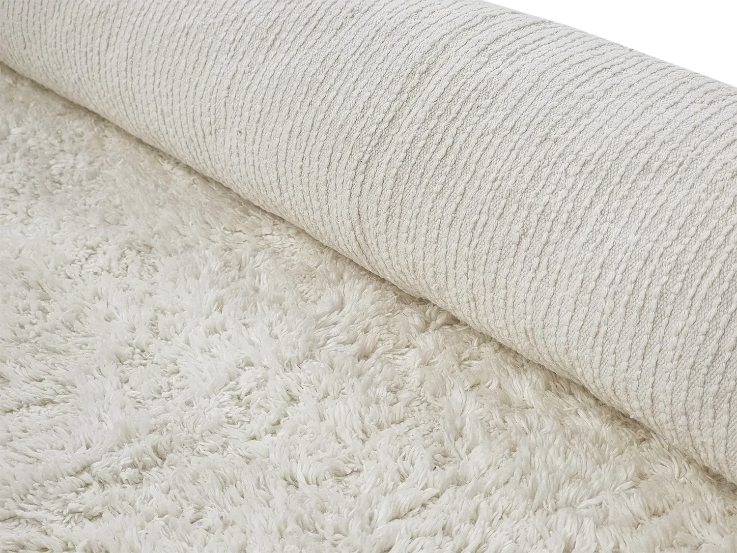 Shaggy rugs - Sion Natural Cotton Shaggy (offwhite)