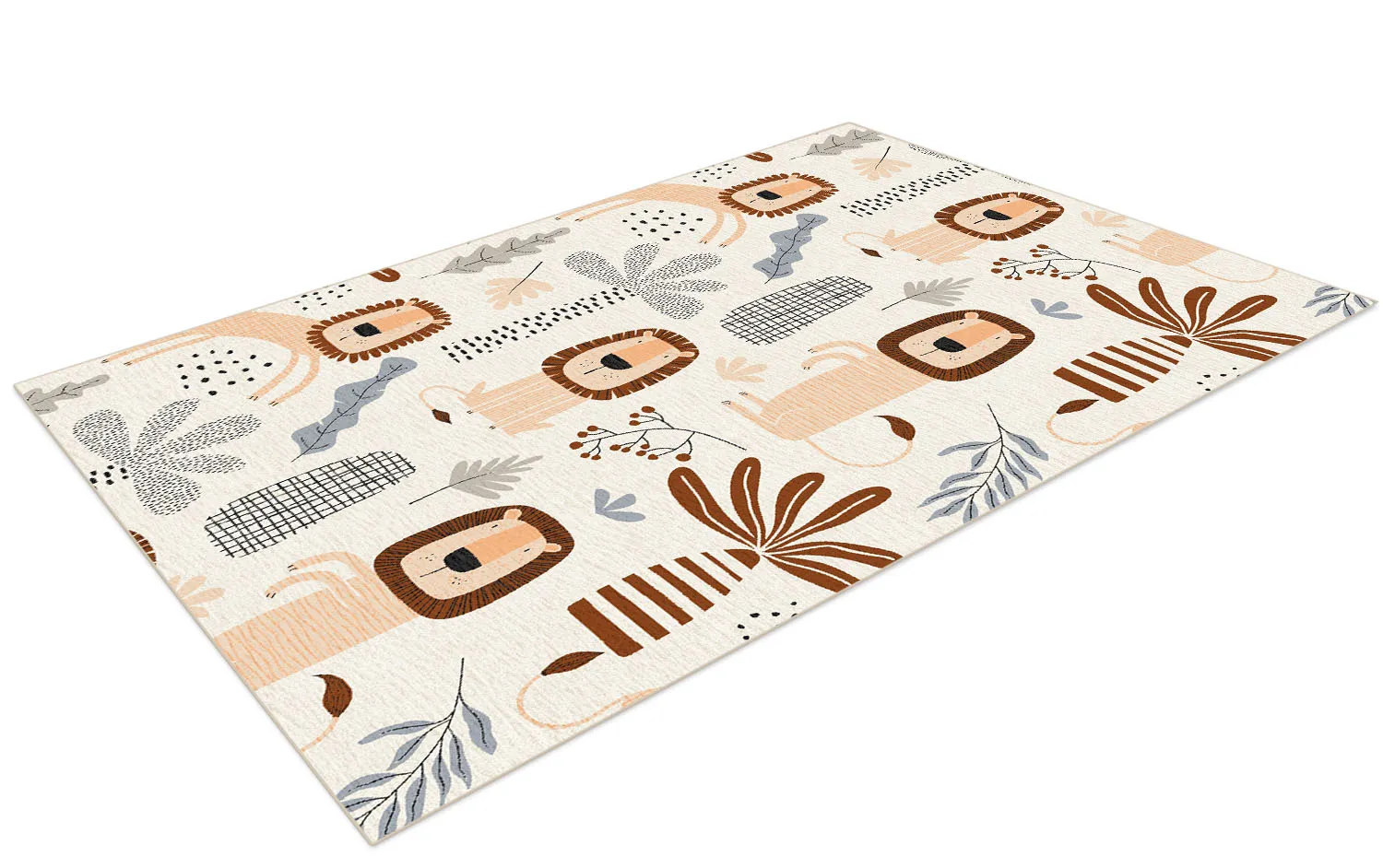 Childrens rugs - Lion Friends (beige)