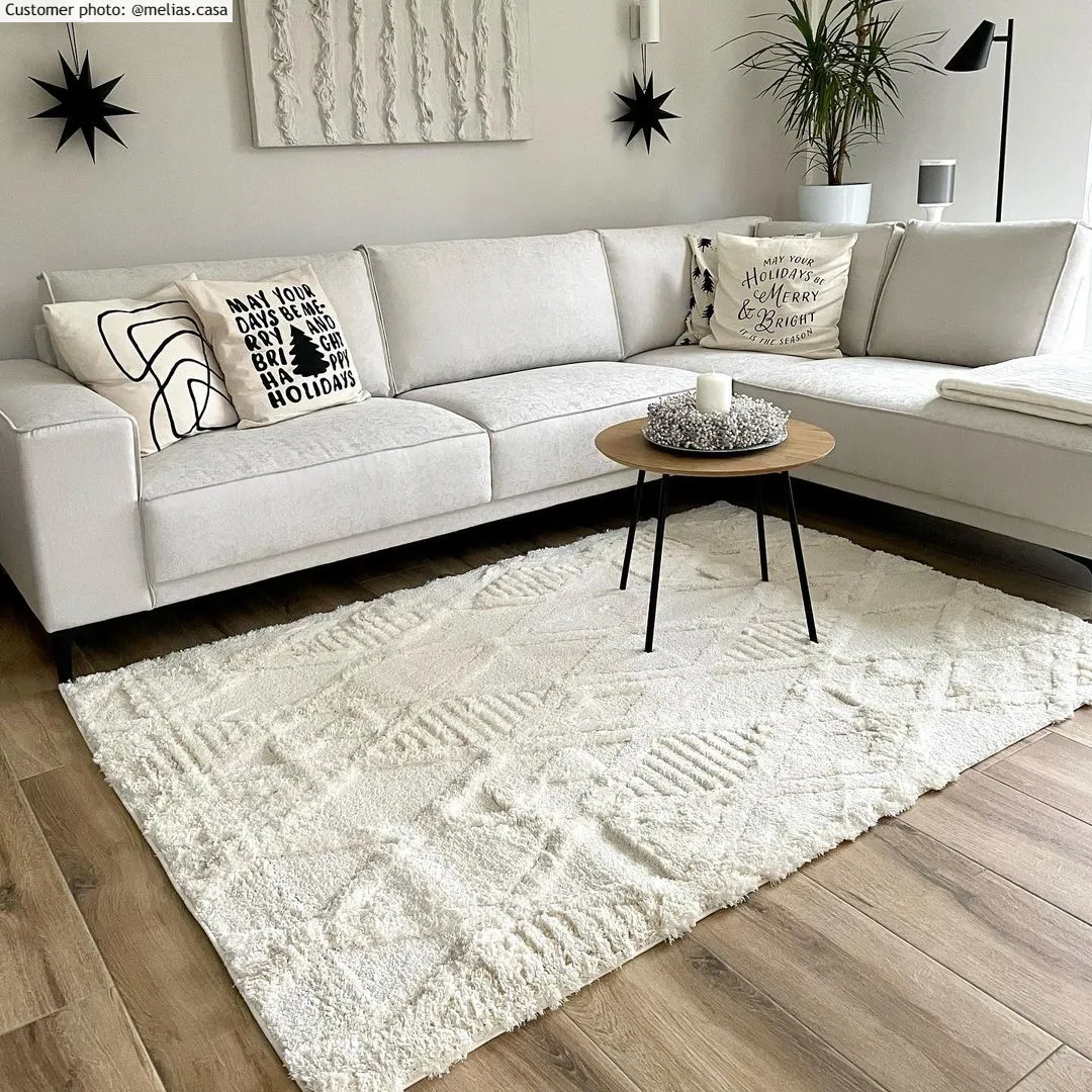 Shaggy rugs - Rostock (offwhite)