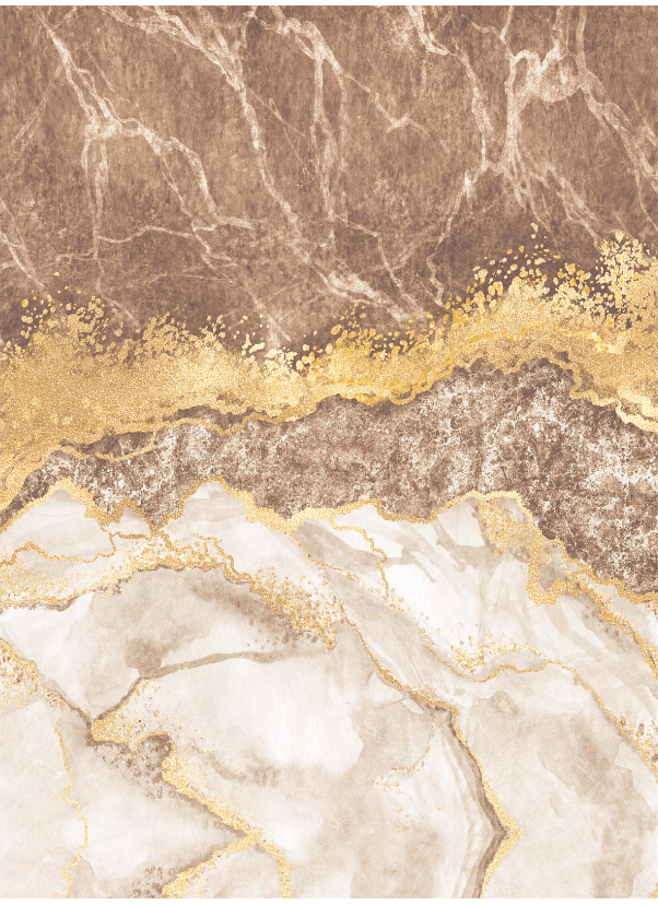 Wilton rug - Padova (brown/white/gold)