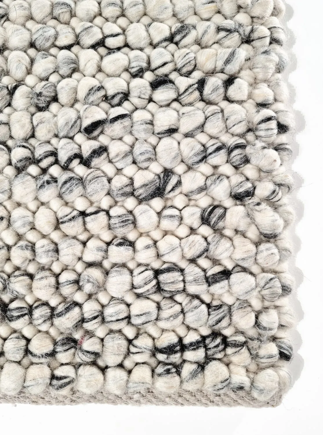 Wool rug - Mesra (black/white)