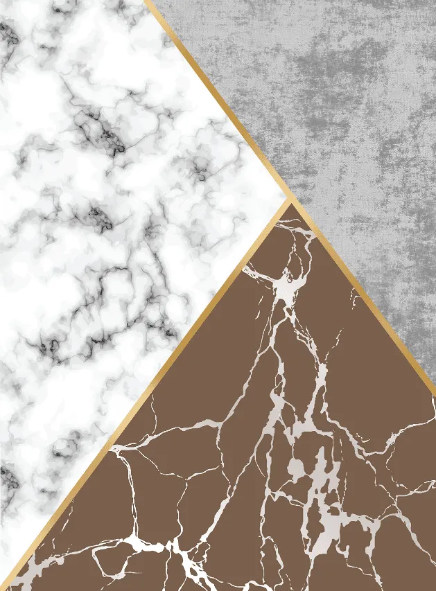 Wilton rug - Savino (grey/white/brown)