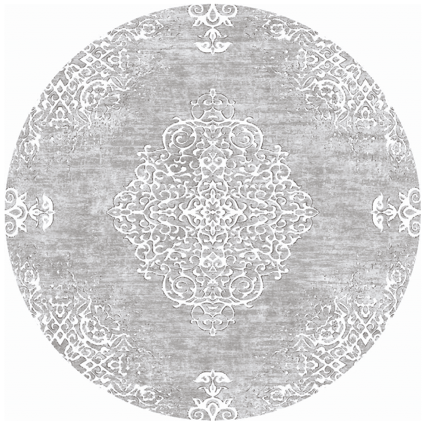 Round rug - Milazzo (grey)