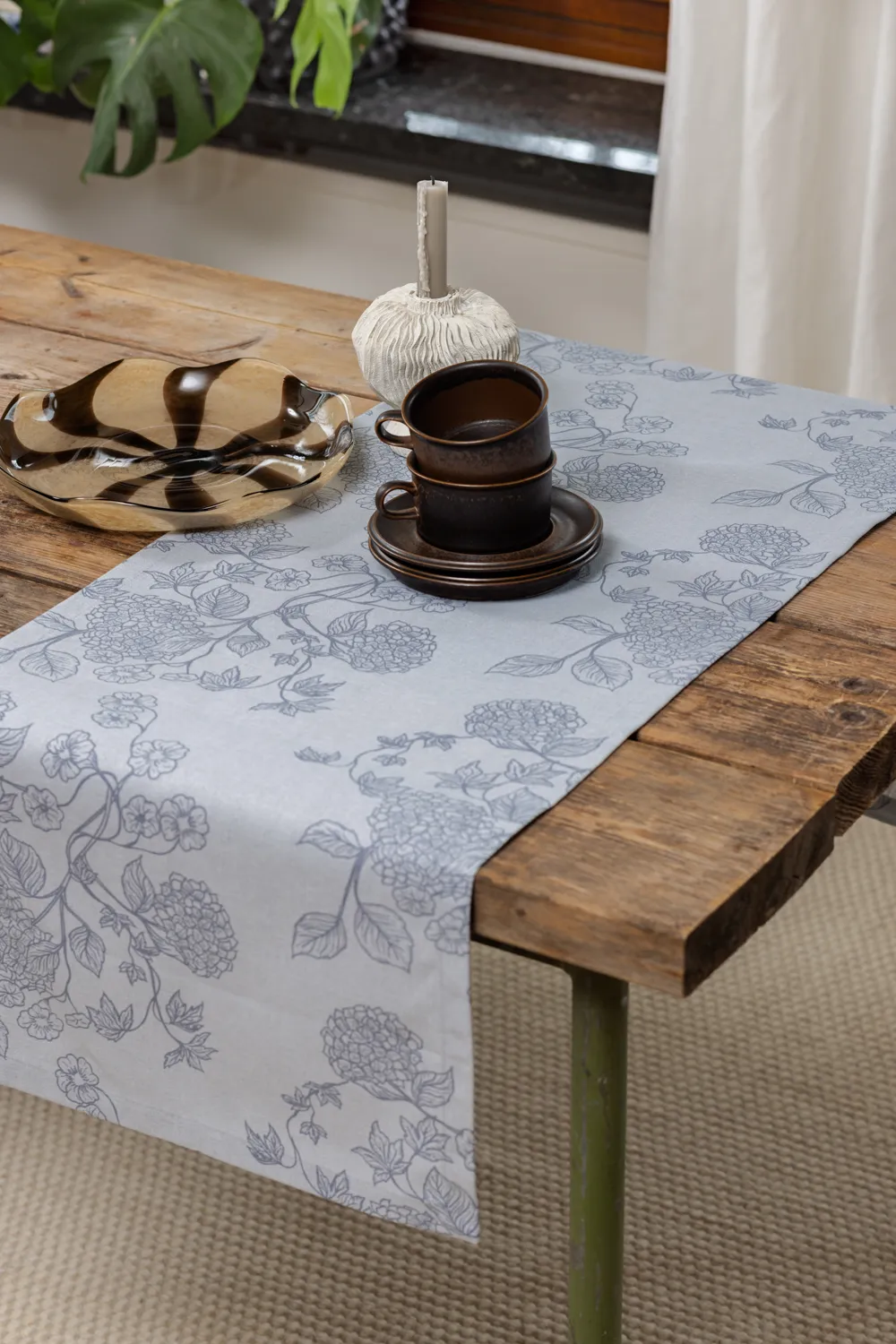 Table runner - Minna (blue)
