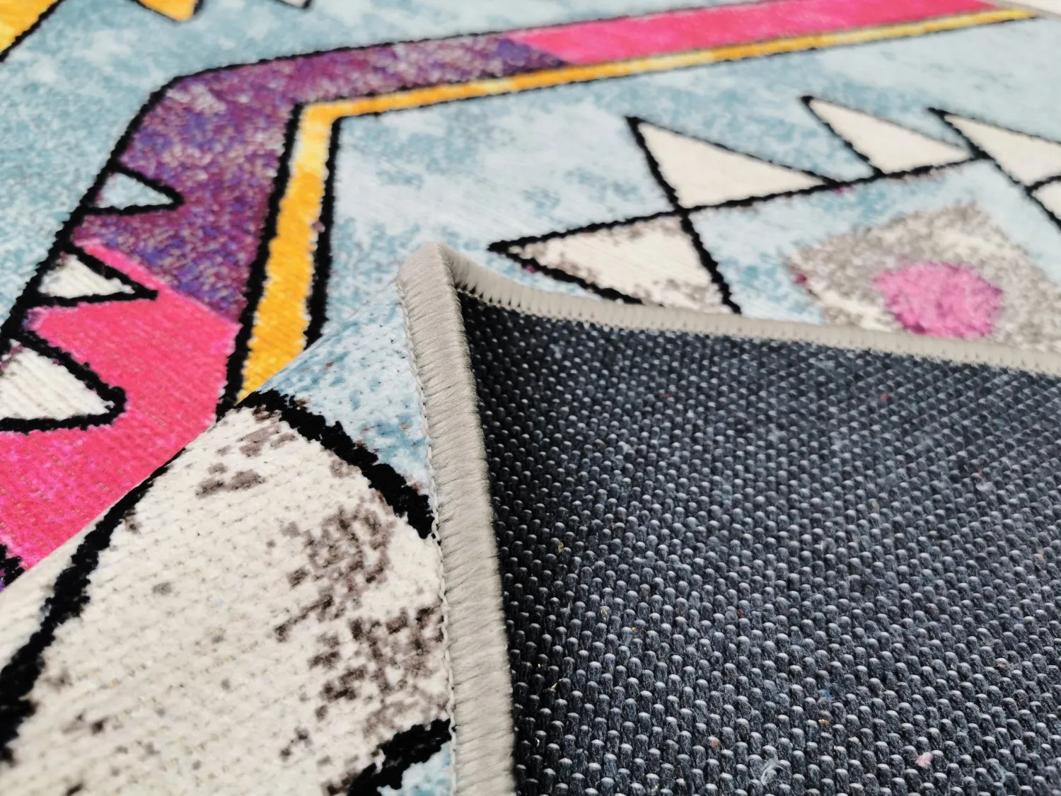Round rug - Misare (blue/multi)