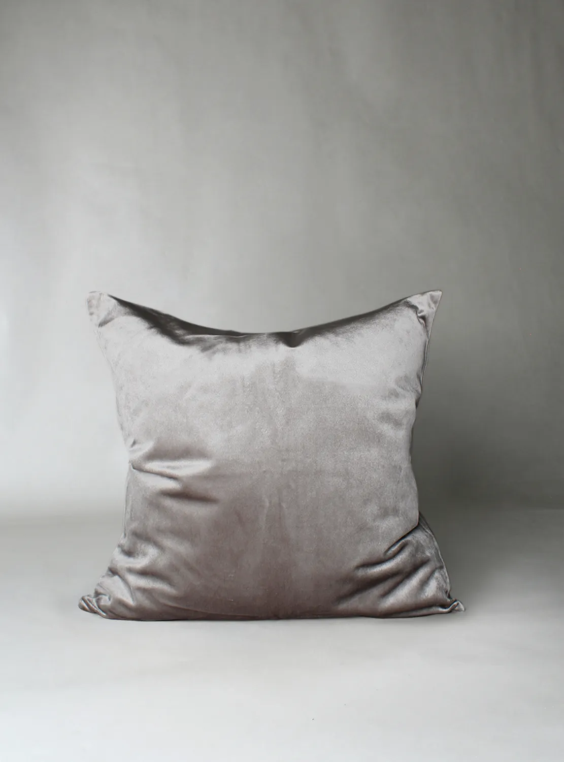 Velvet cushion cover - Marlyn (light grey)