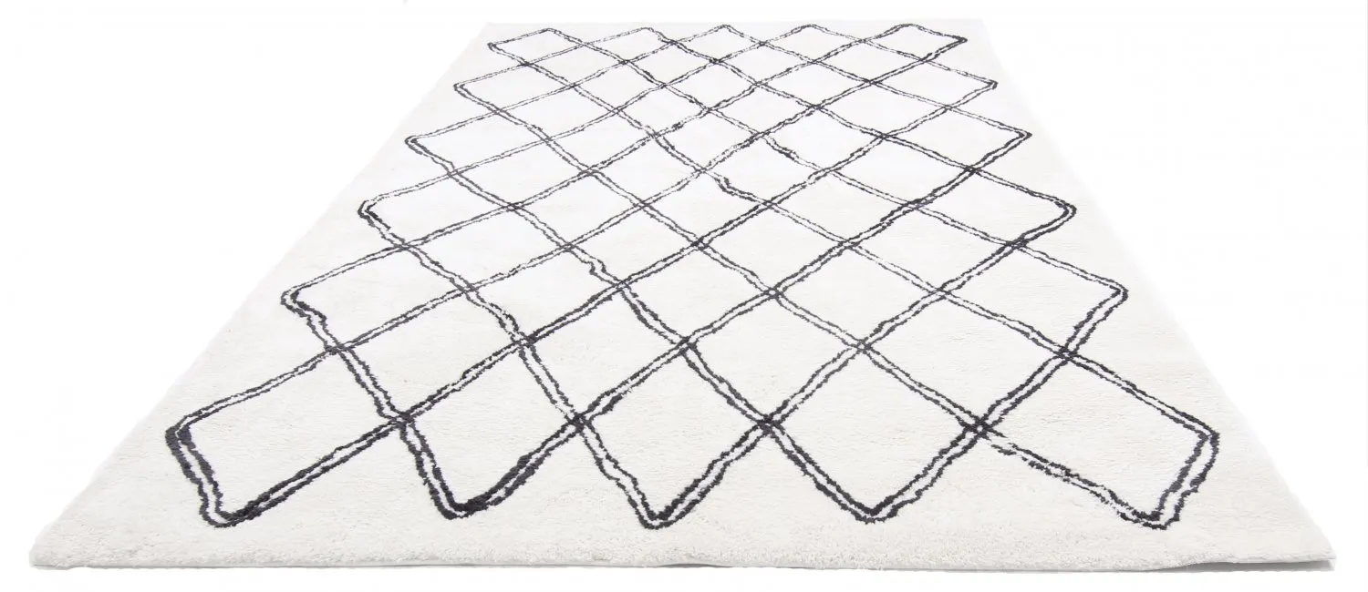 Shaggy rugs - Morocco (black/white)