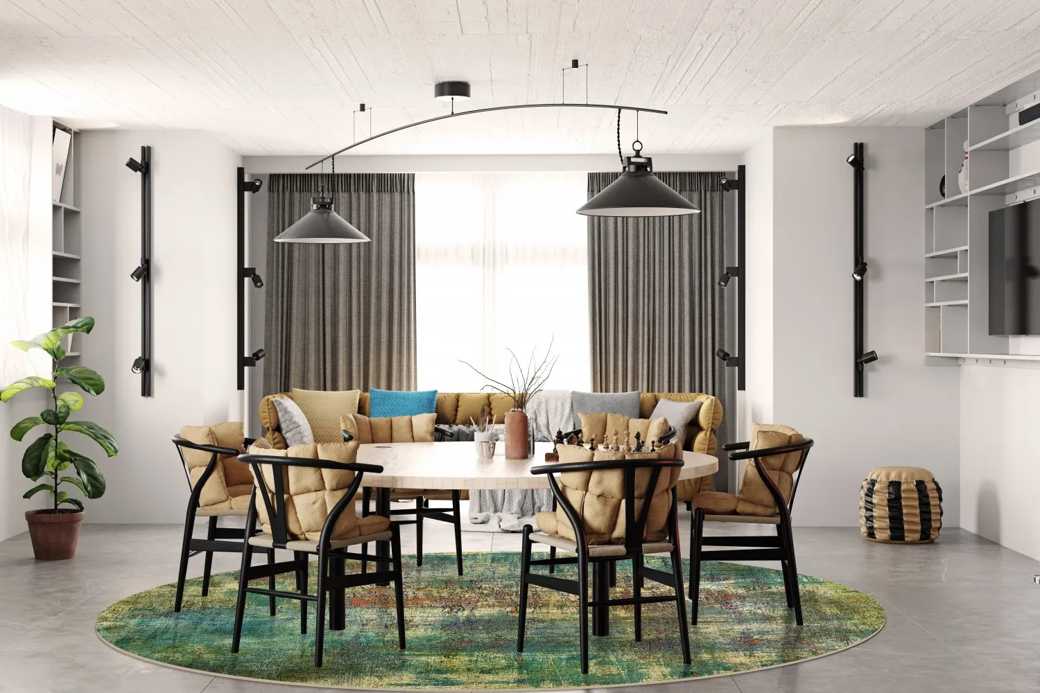 Round rug - Palermo (multi)