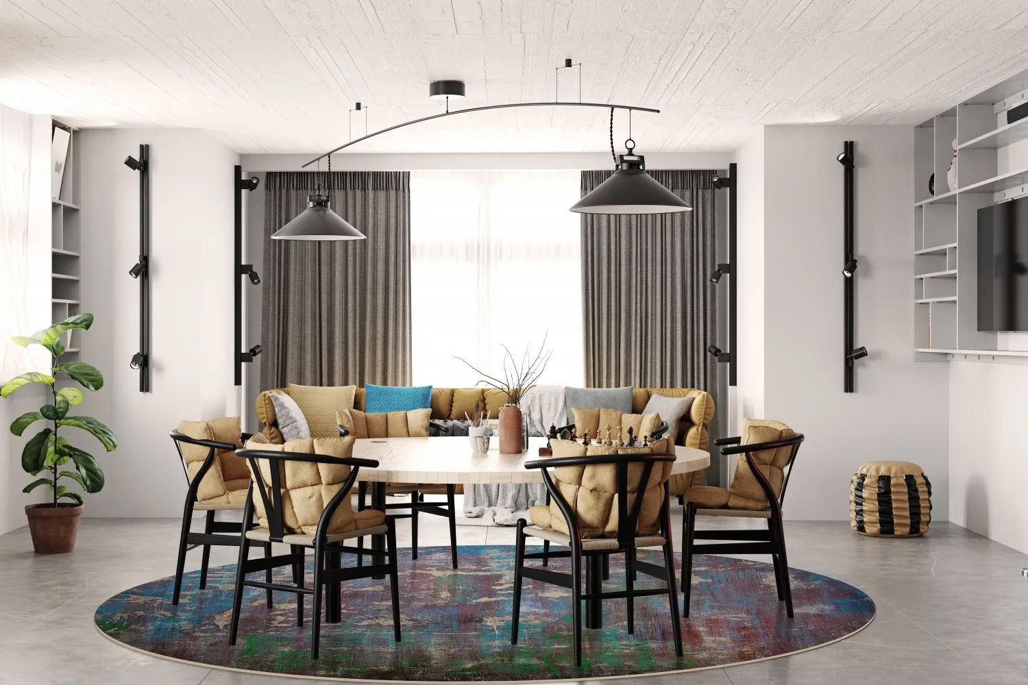 Round rug - Aviano (multi)