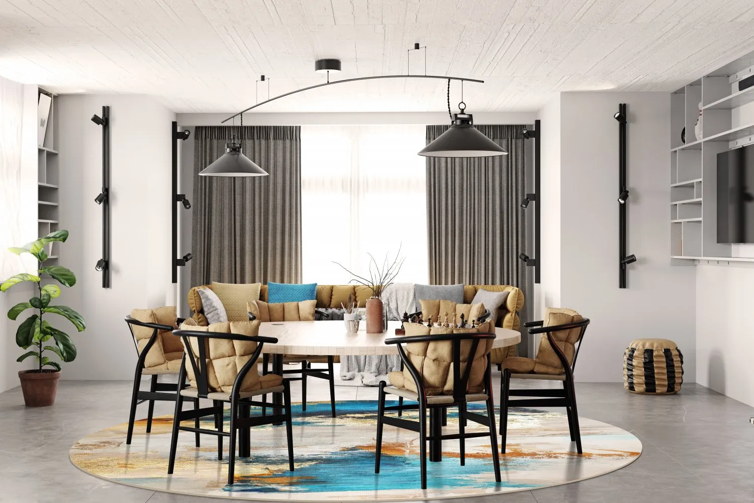 Round rug - Vasto (multi)