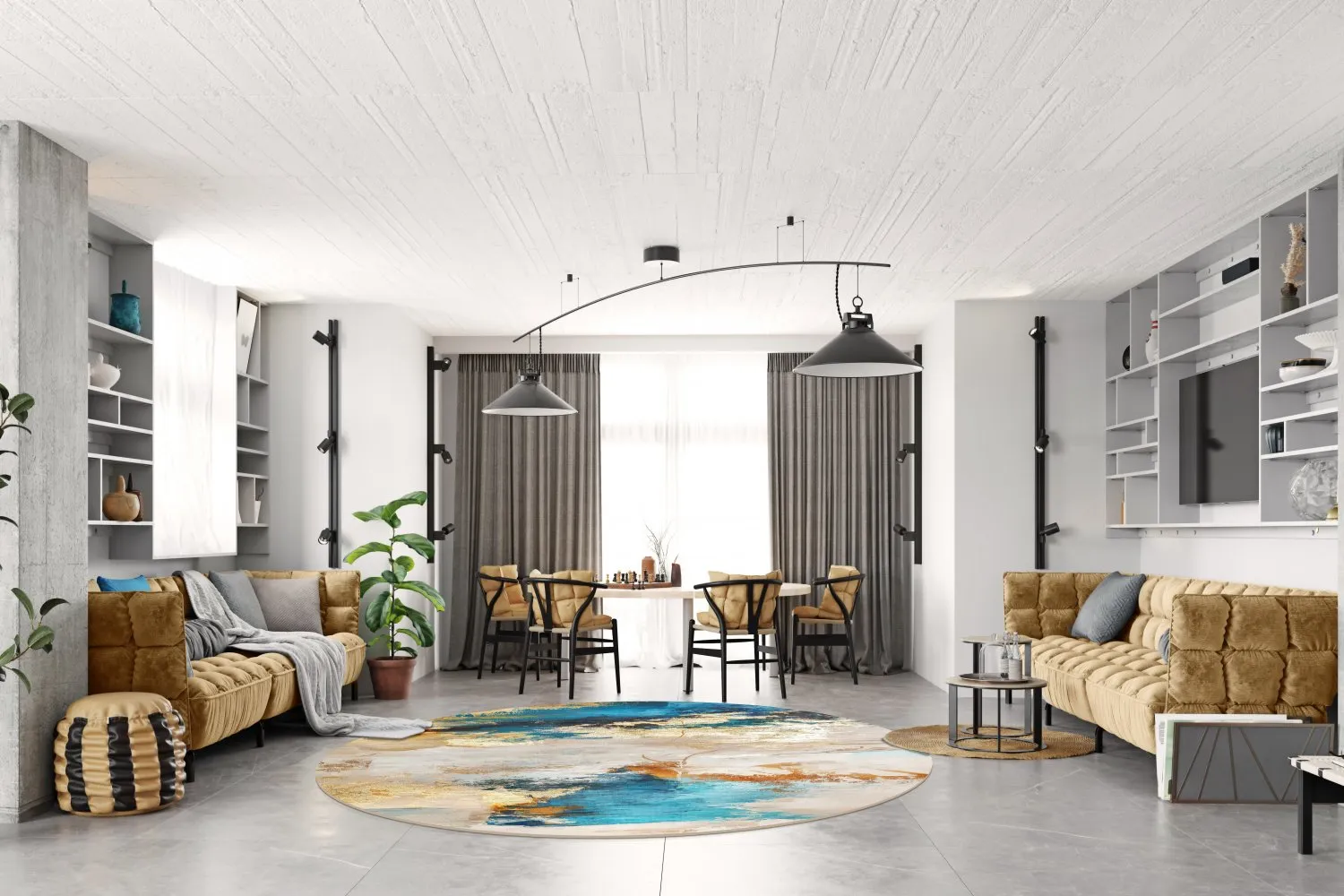 Round rug - Vasto (multi)